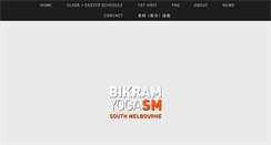 Desktop Screenshot of bikramyogasouthmelbourne.com.au